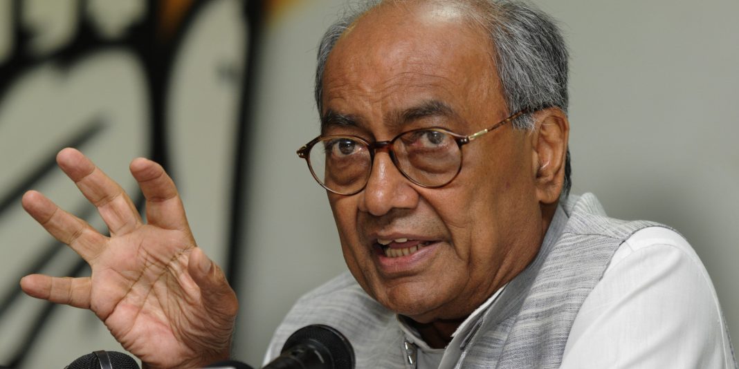 Press Conference Of Congress Leader Digvijay Singh