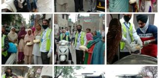 सोसाइटी द्वारा कोरोना वायरस के कारण कर्फ्यू के दौरान