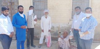श्री श्याम परिवार संघ ने तीस जरूरतमंद परिवारों को राशन बांटा