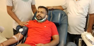 एक मरीज के ईलाज के लिए ऐमरजैंसी रक्तदान किया