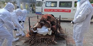 कोरोना पाजिटिव व्यक्ति की मौत सहारा ने किया संस्कार