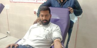 प्राइवेट अस्पताल में दाखिल मरीज के लिए जरूरत पडऩे पर रक्तदान किया