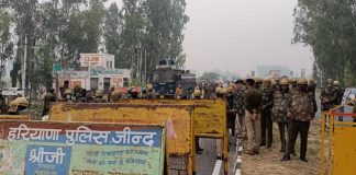 हरियाणा पुलिस ने शंभू बार्डर किया सील