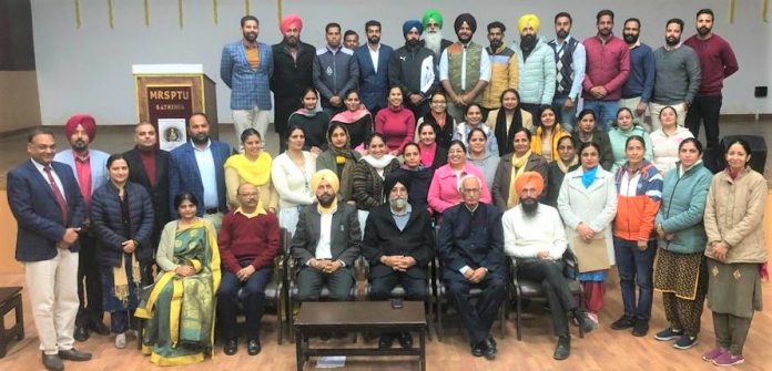 1. NSS officers with the Vice Chancellor, Prof. Buta Singh Sidhu and dignitaries on the valedictory function
