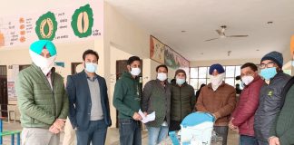 कोविड़-19 की हिदायतों अनुसार चुनावी रिहसल करवाई