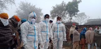 कोरोना पीड़ित की मृत्यु सहारा ने किया संस्कार