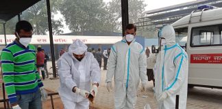 कोरोना पॉजिटिव की मृत्यु सहारा ने किया संस्कार