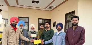 बेसहारों के लिए ढिल्लो परिवार द्वारा 20 हजार रू का सहयोग