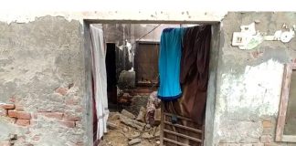 मकान की छत गिरने से दो व्यक्ति गंभीर रूप से घायल