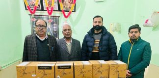 सहारा आश्रम के लिए 14 पंखे दान