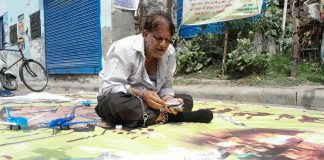 पूर्व पार्षद ने नशे के खिलाफ किया प्रदर्शन